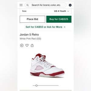 Retro 5 (White Red and Pink) GS